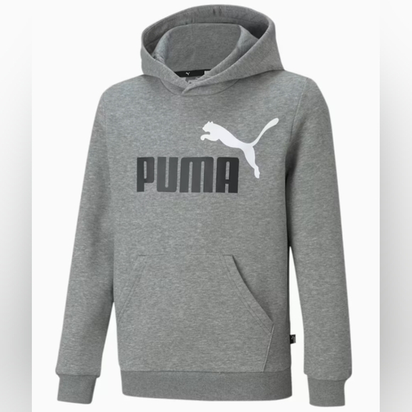 PUMA Essentials+ Two-Tone Big Logo Hoodie Sweatshirt Size L NWT MSRP $45 - Picture 1 of 7
